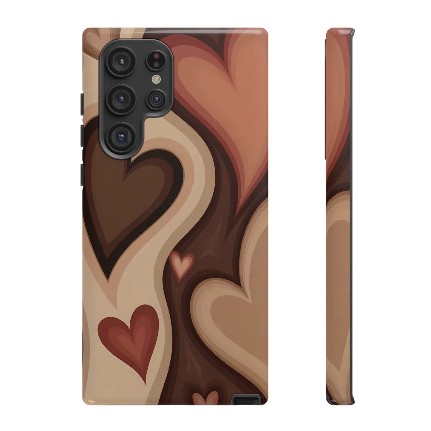 El ritmo está en el corazón | Funda Galaxy Retro Hearts