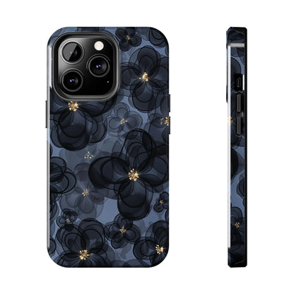 Petal Party | Coque iPhone à motif floral bleu