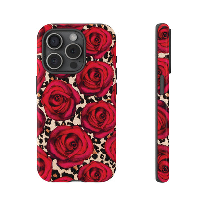 Rose Leopard | Red Floral Case