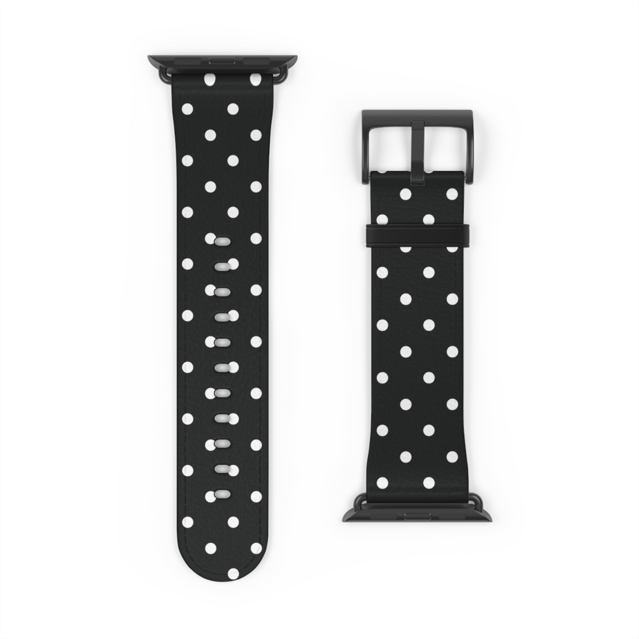 Black & White Polka Dot Apple Watch Band