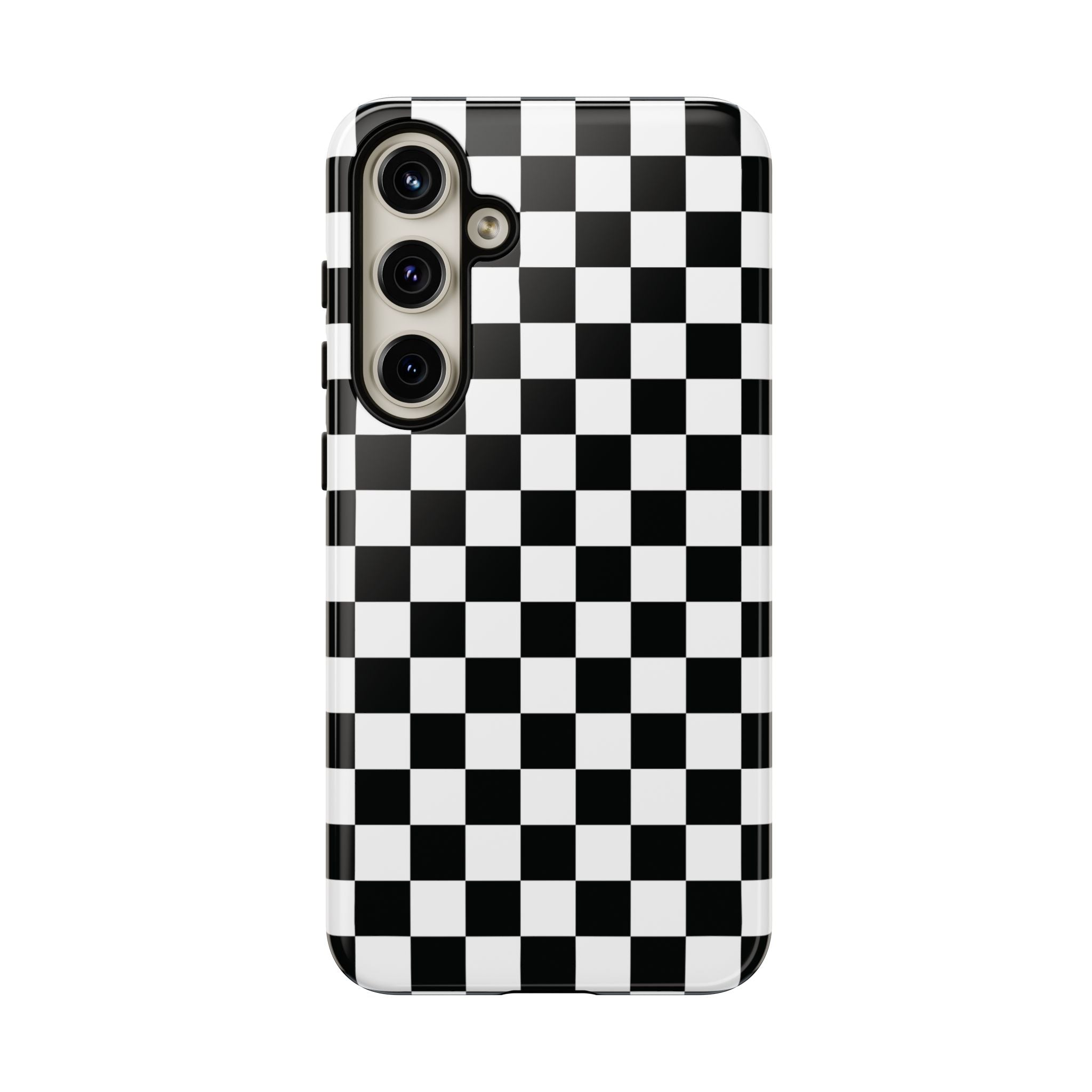 Skater Girl Checkerboard Galaxy Case
