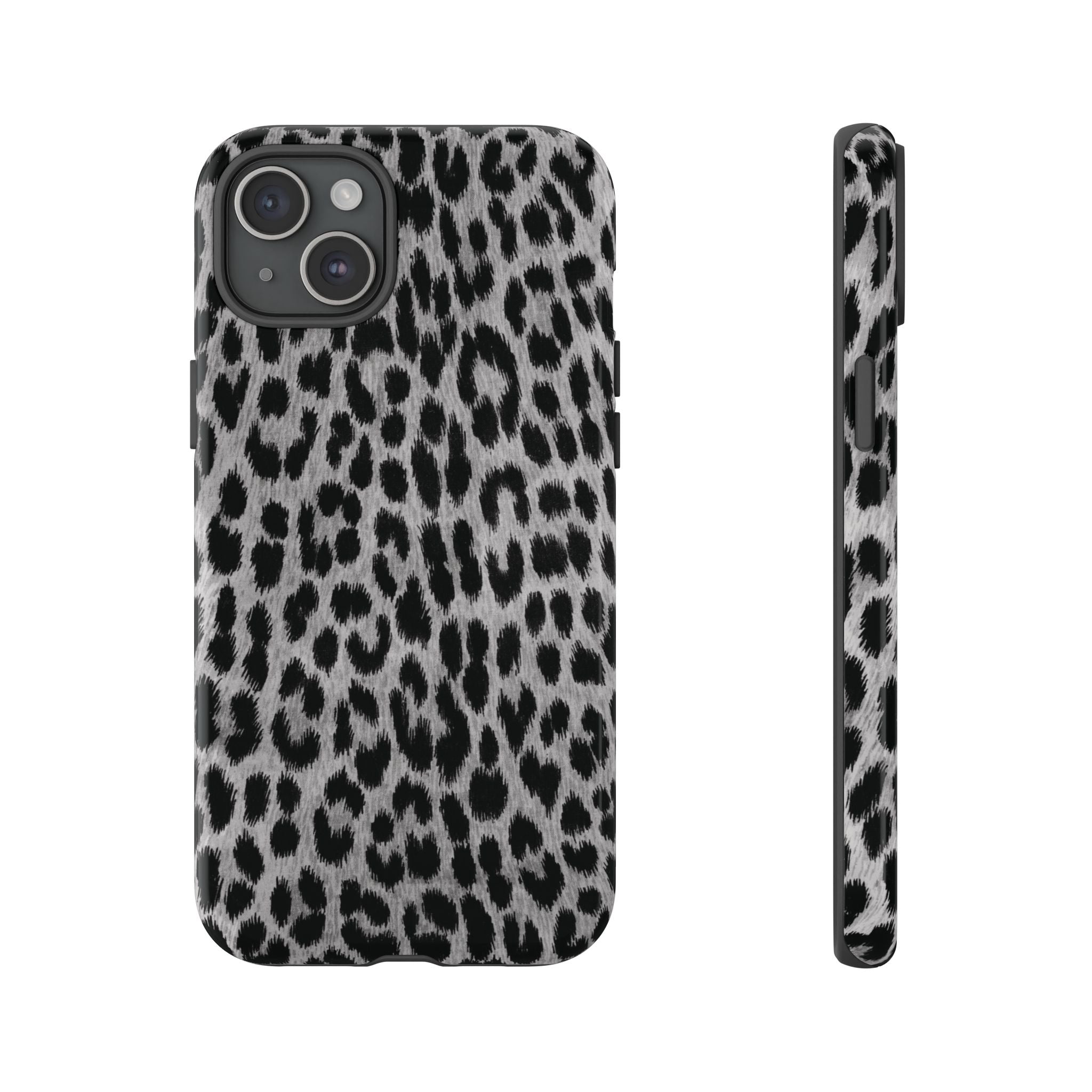 Funda para iPhone con estampado de leopardo gris | Trendsetter
