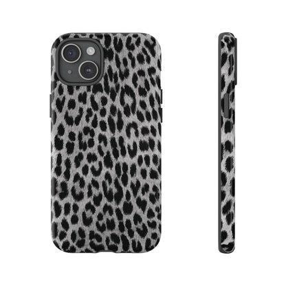 Trendsetter | Gray Leopard Print iPhone Case