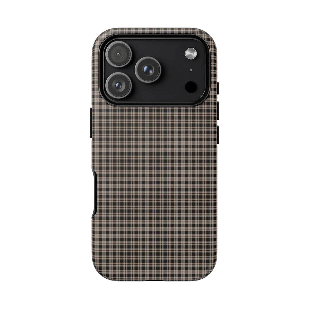 Boyfriend Flannel | Neutral Plaid iPhone Case