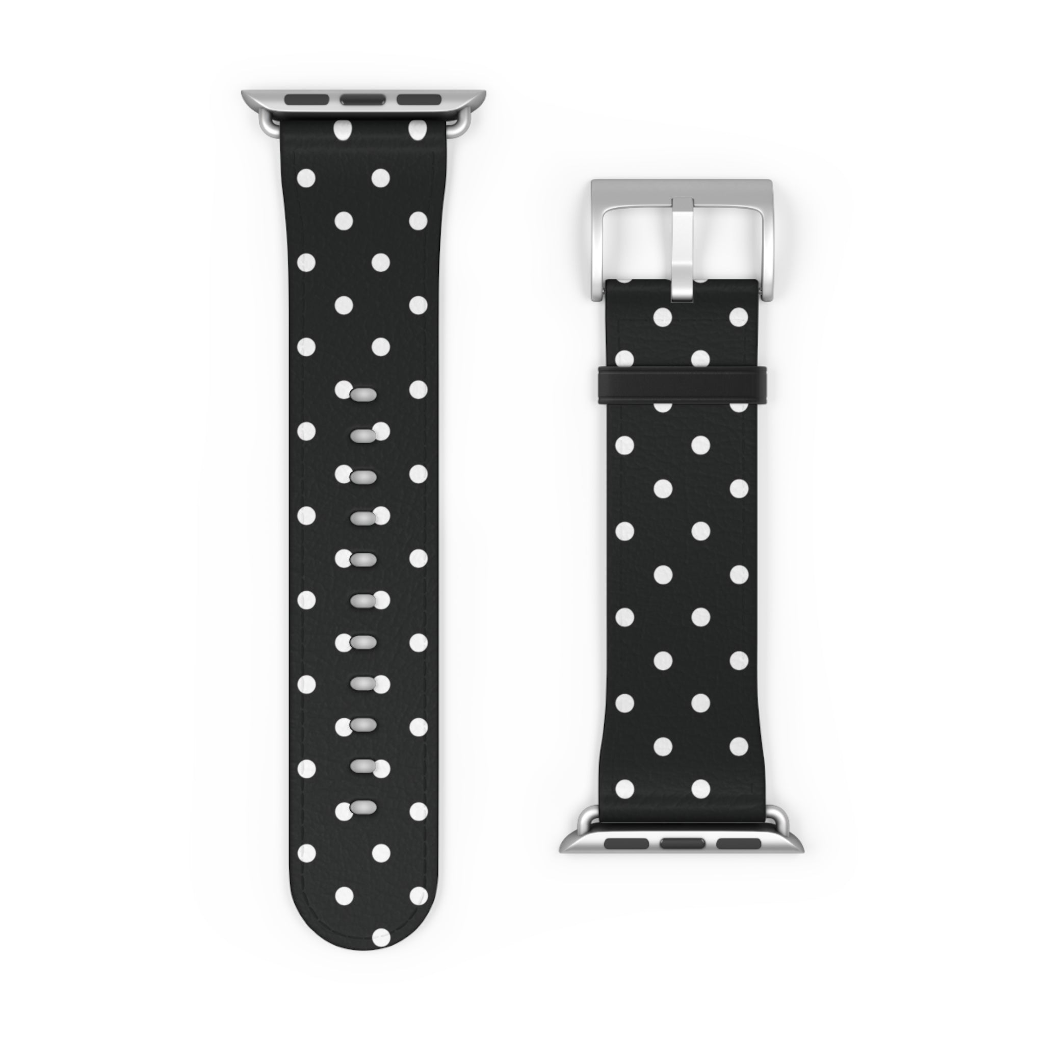 Black & White Polka Dot Apple Watch Band