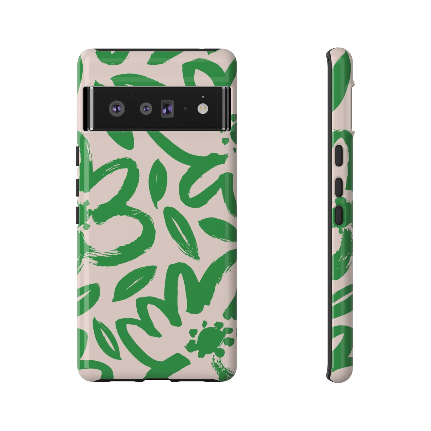 Happy | Green Modern Floral Case