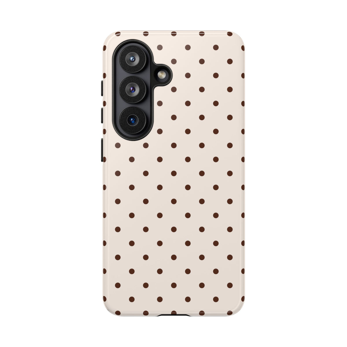 Vanilla Bean | Brown & Ivory Polka Dot Galaxy Case
