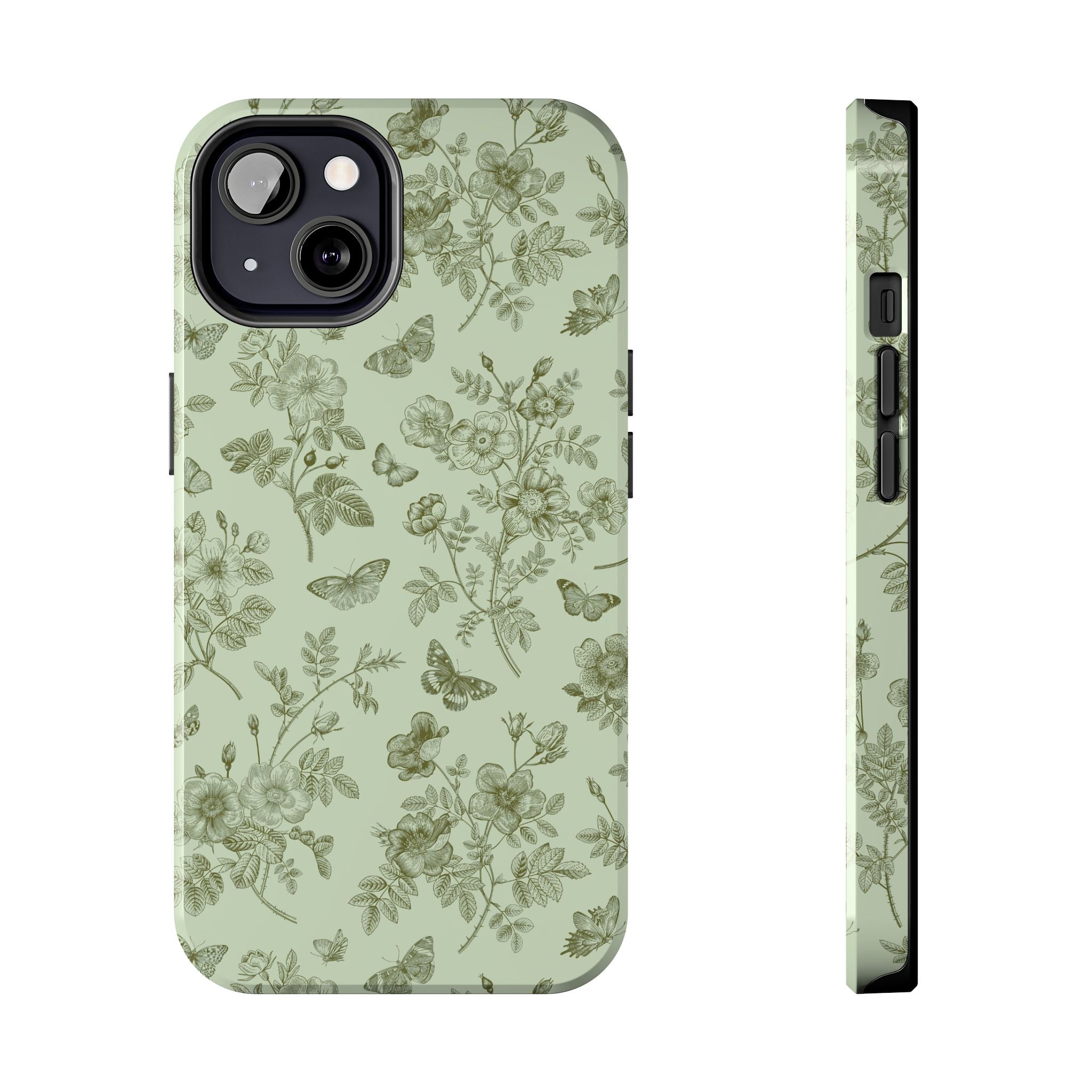 Sage Garden Green Floral iPhone Case