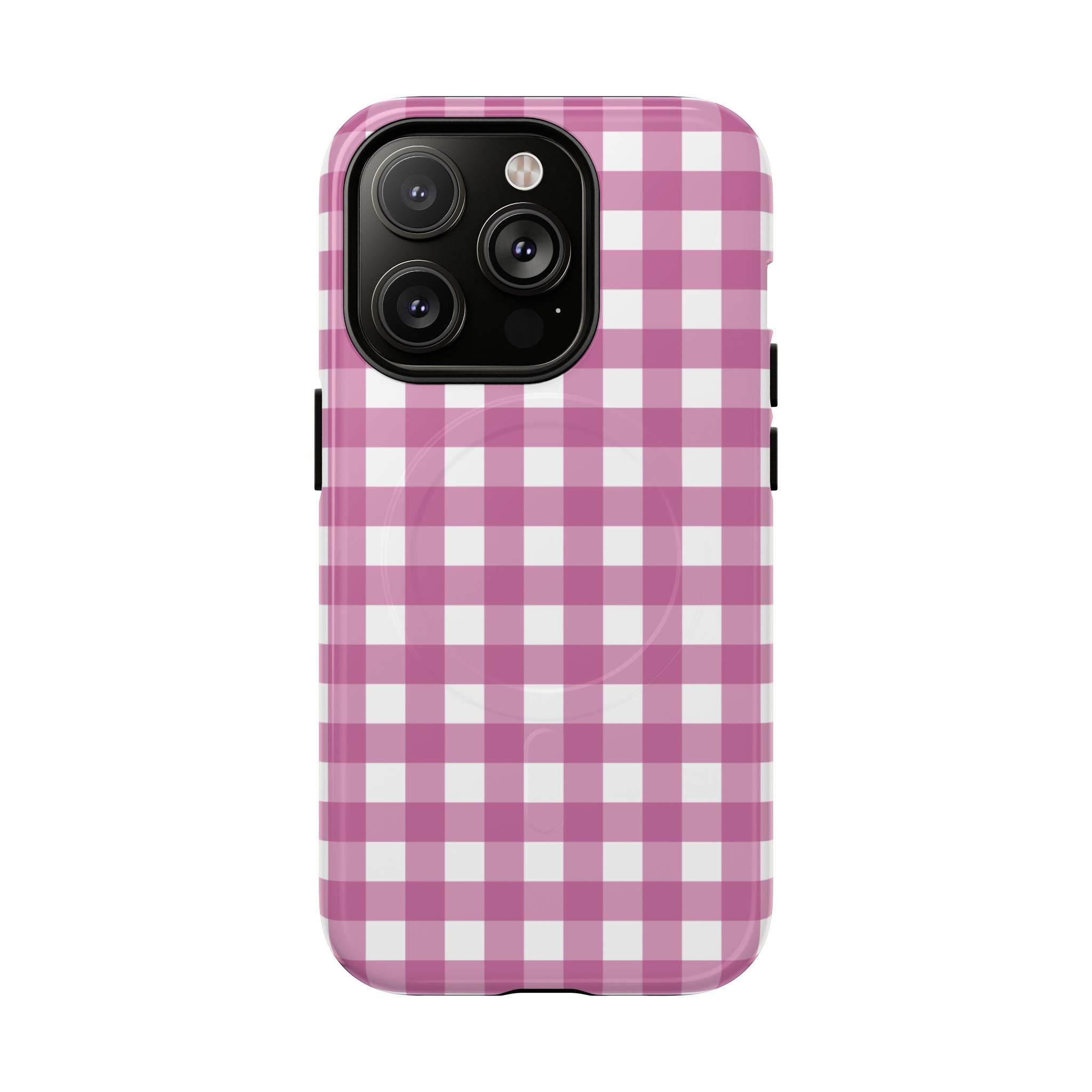 Pink Plaid MagSafe Case