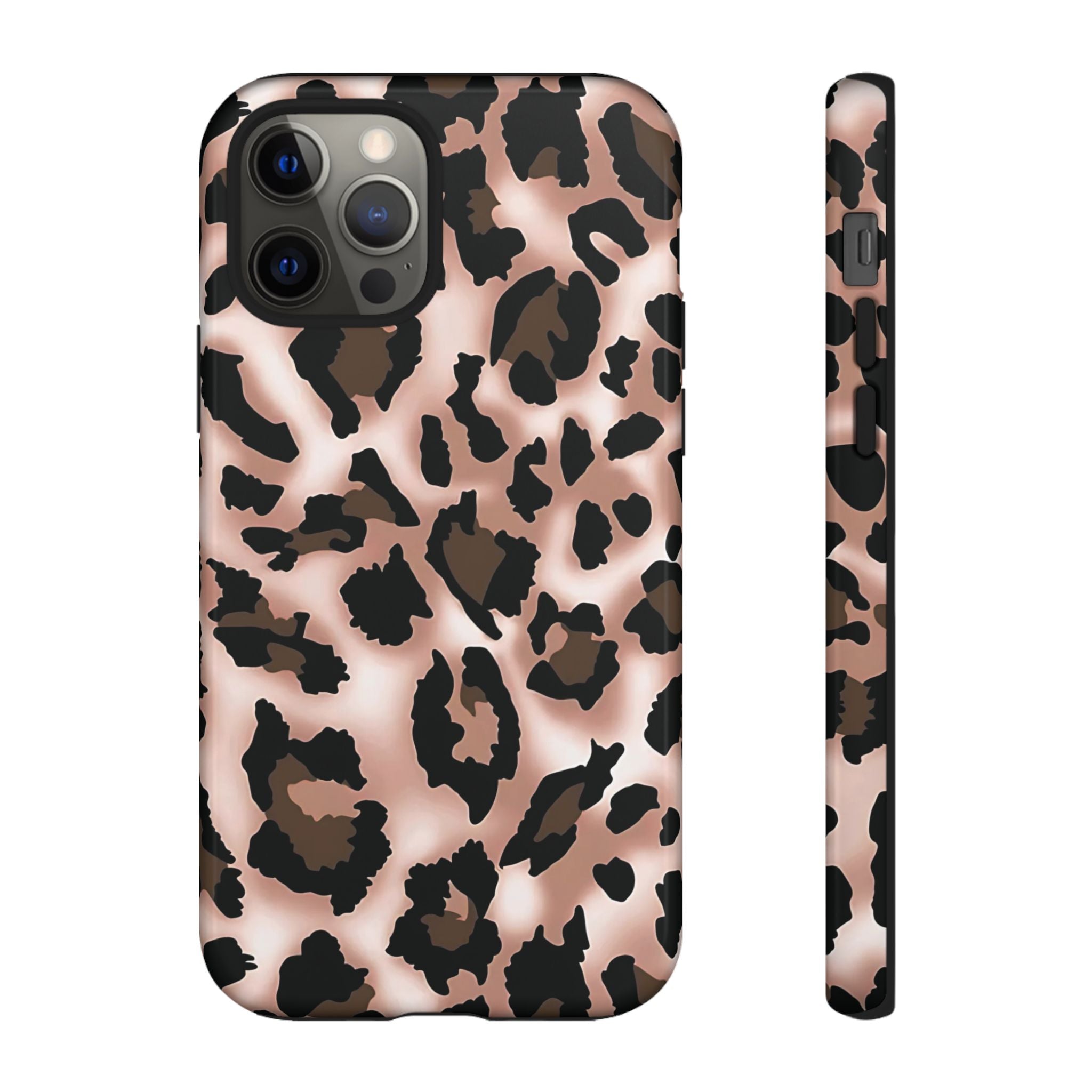 Funda para iPhone con estampado de leopardo y manchas