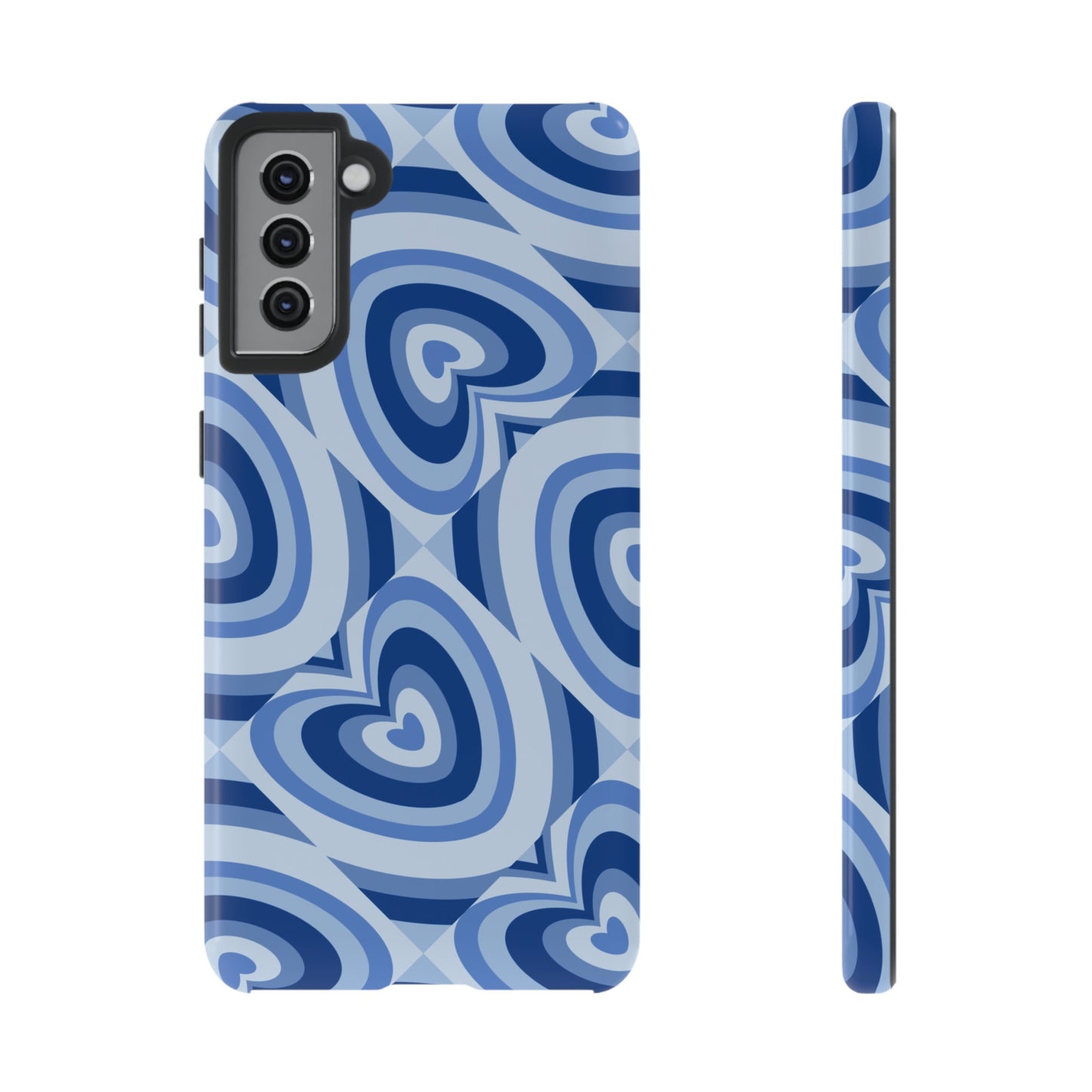 Hearts Squared | Blue Heart Pattern Case