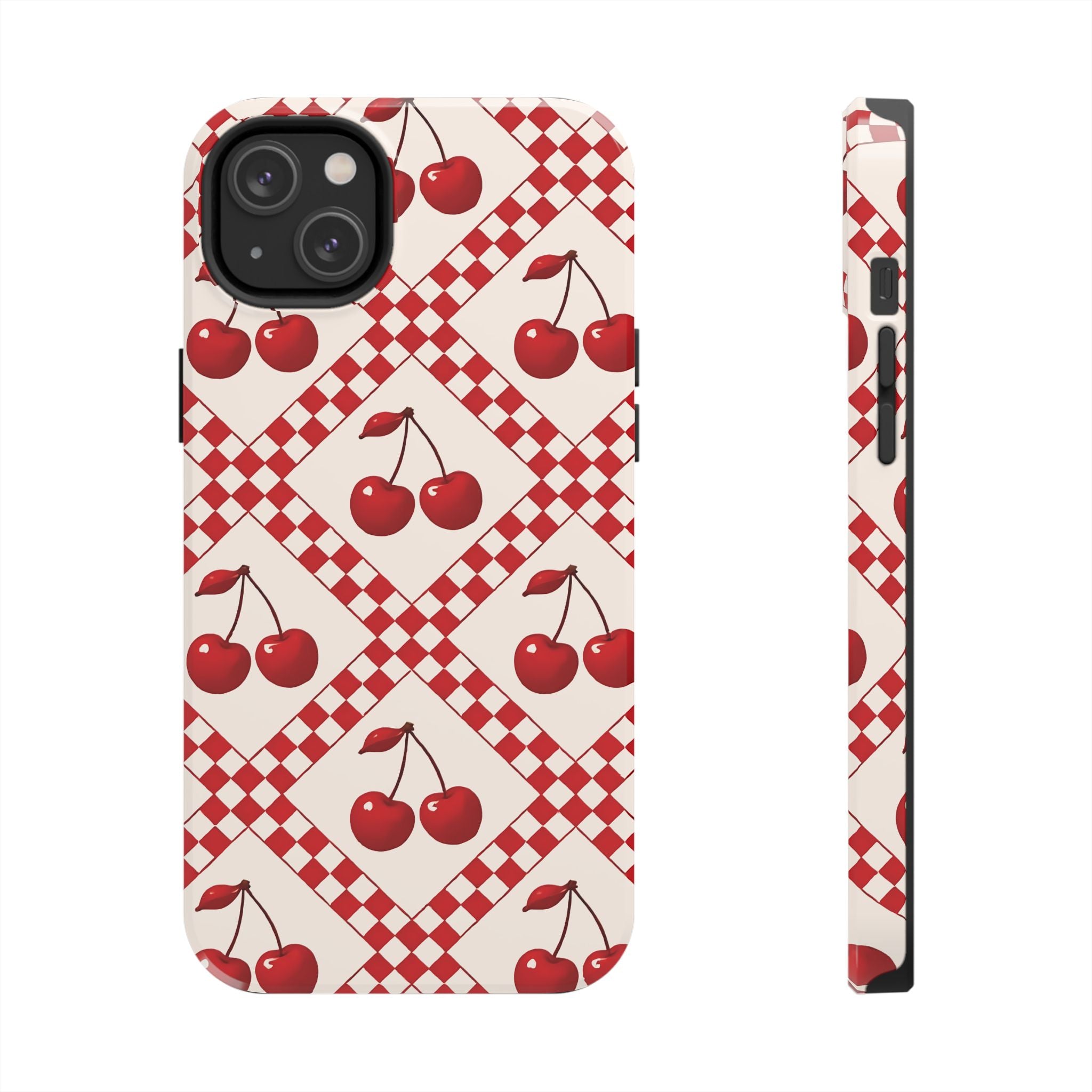 Cherry Check iPhone Case