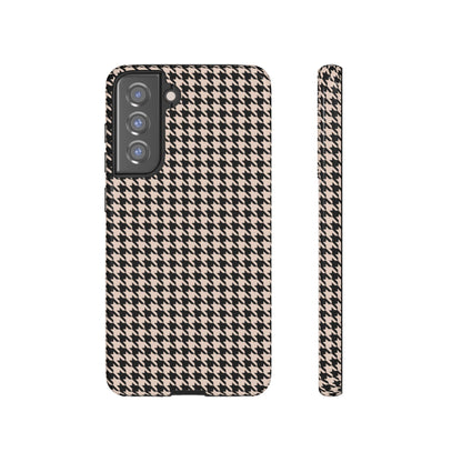 Funda Galaxy con diseño de pata de gallo de estilo preppy para chicas de hermandad