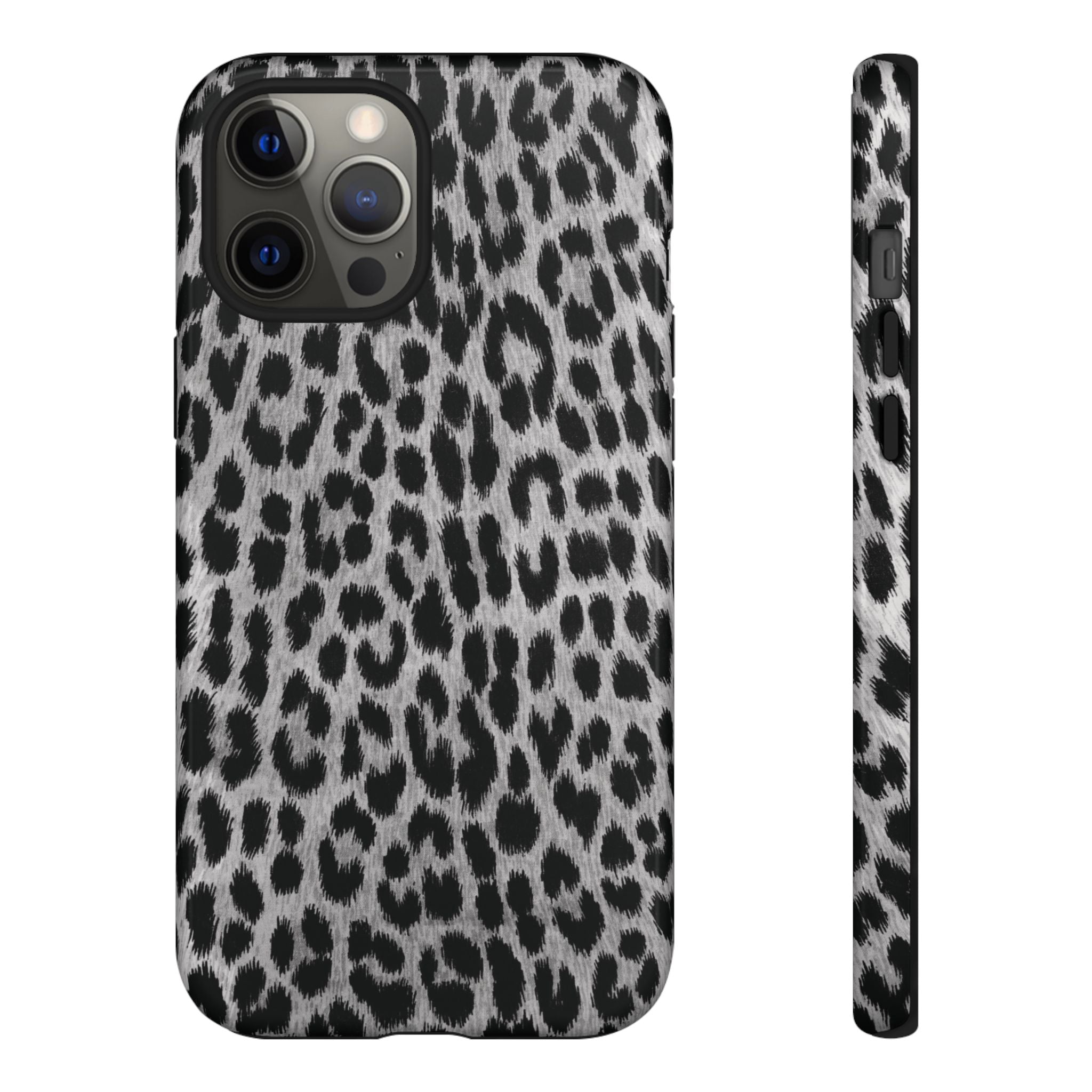 Funda para iPhone con estampado de leopardo gris | Trendsetter