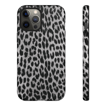 Trendsetter | Gray Leopard Print iPhone Case