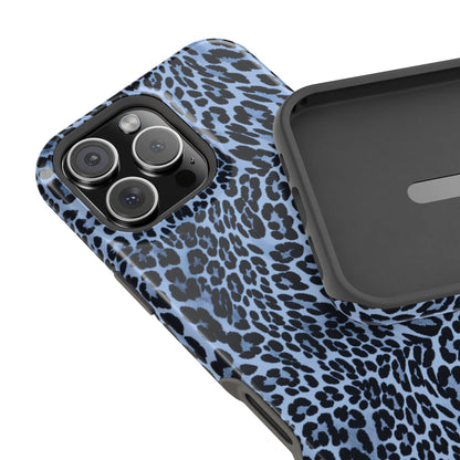 Into the Blue | Blue Leopard Print iPhone Case