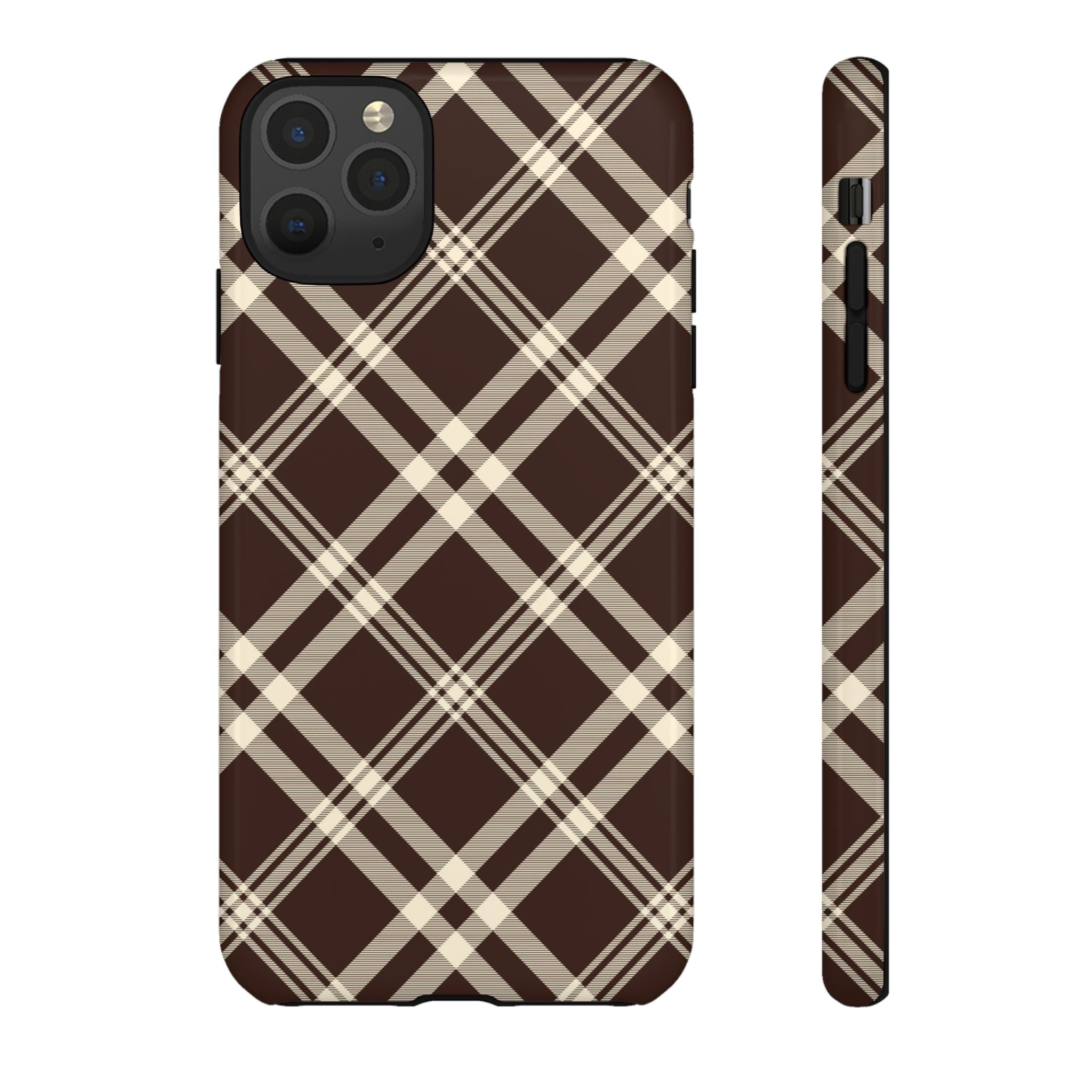 Mocha Plaid | iPhone Case