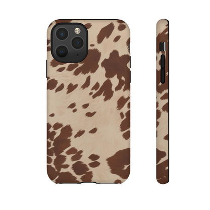 Rodeo Girl | Brown Cow Print Case