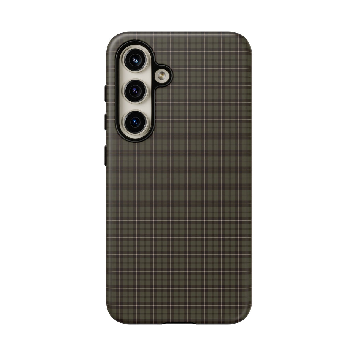 Highland Plaid | Olive Green Tartan Galaxy Case