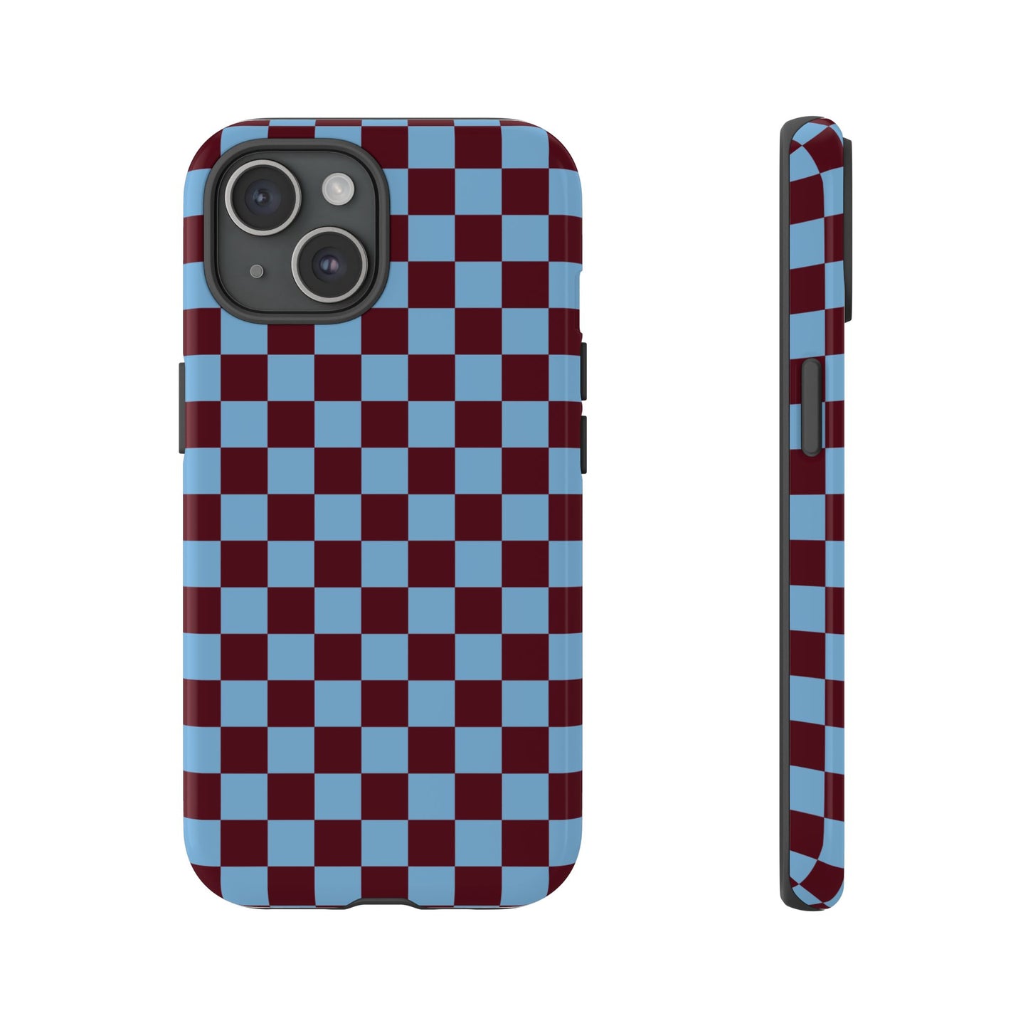 Desprotegido | Funda para iPhone con diseño de tablero de ajedrez retro