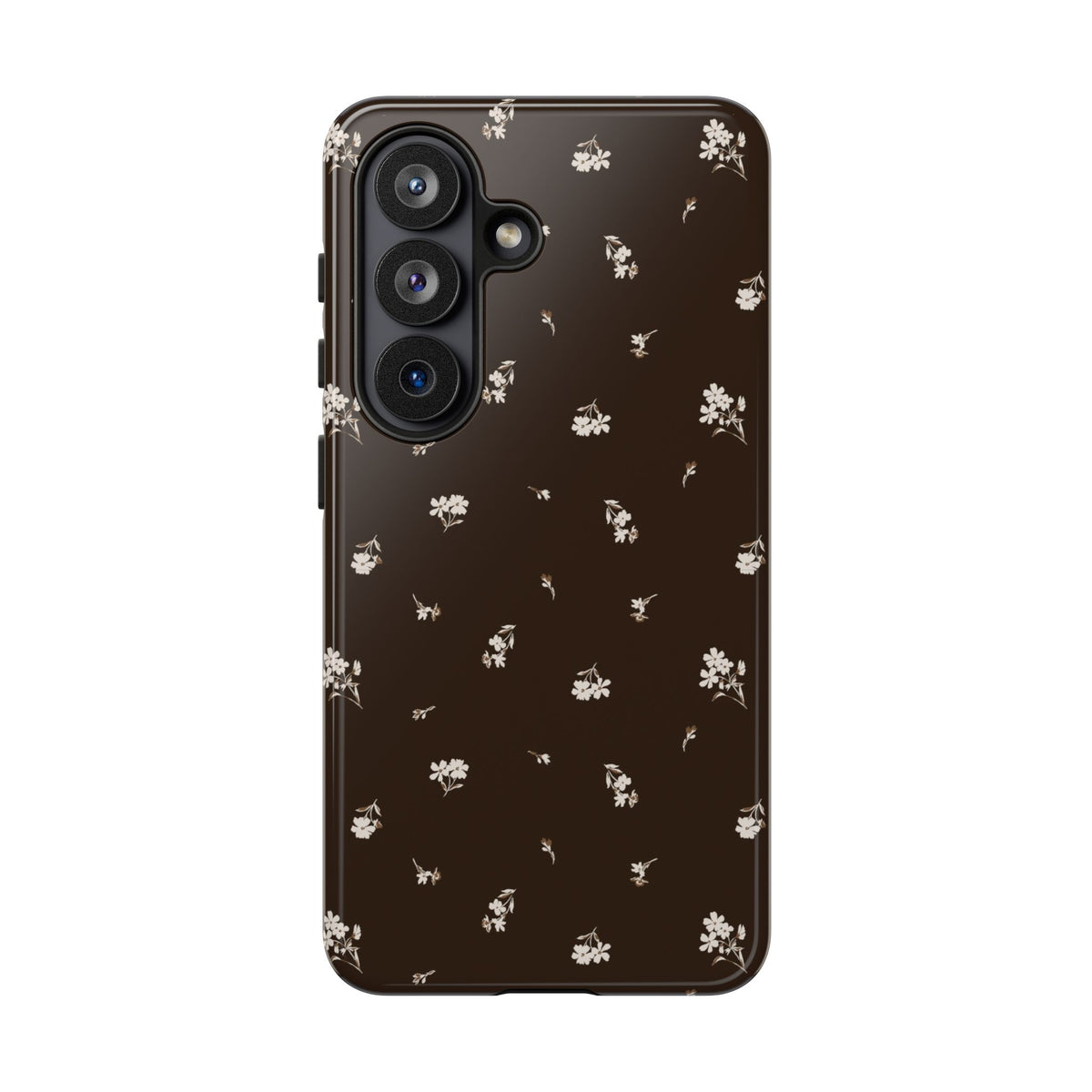 Sweet Nothings | Chocolate Brown Floral Galaxy Case