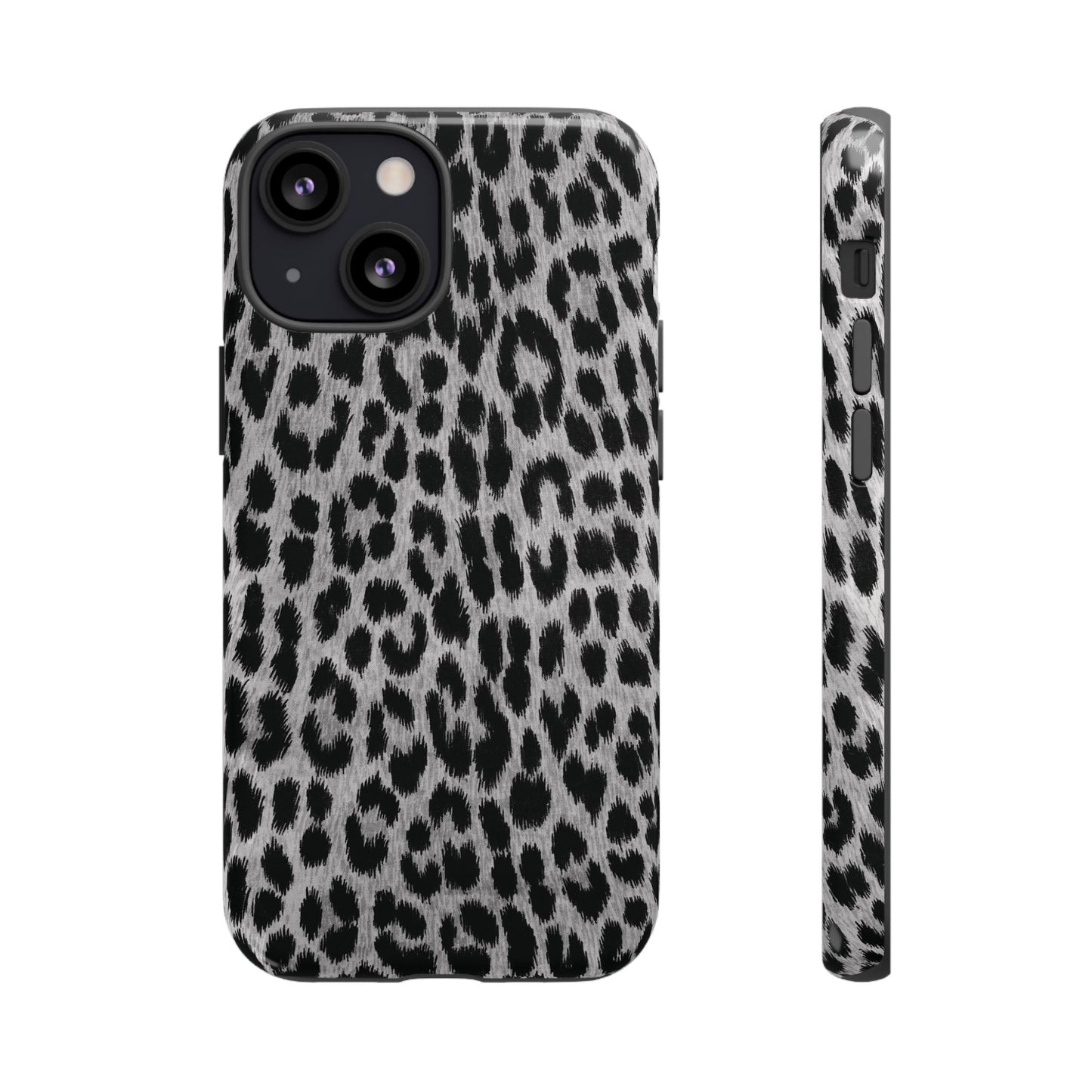 Trendsetter | Gray Leopard Print iPhone Case