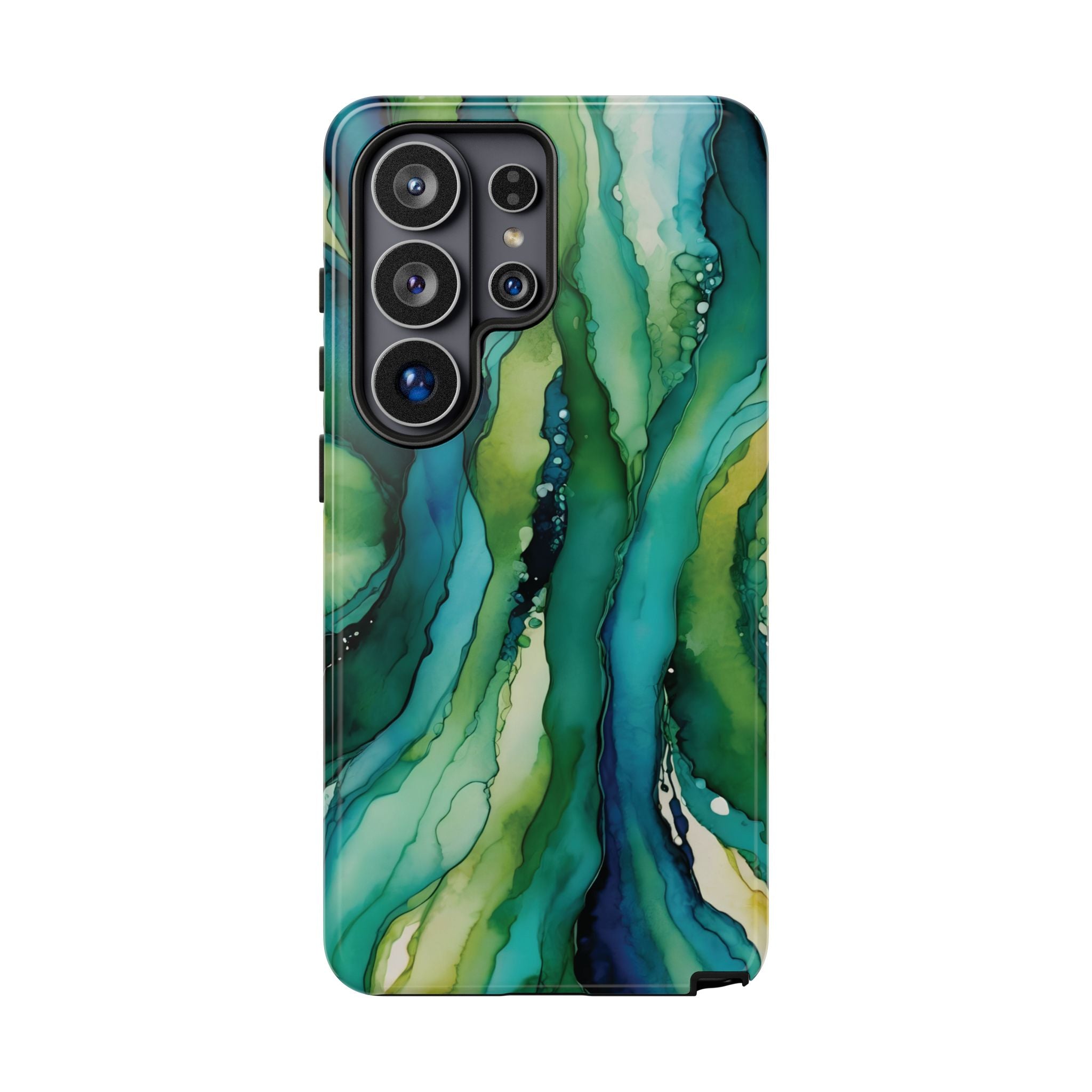 Emerald Current | Abstract Galaxy Case