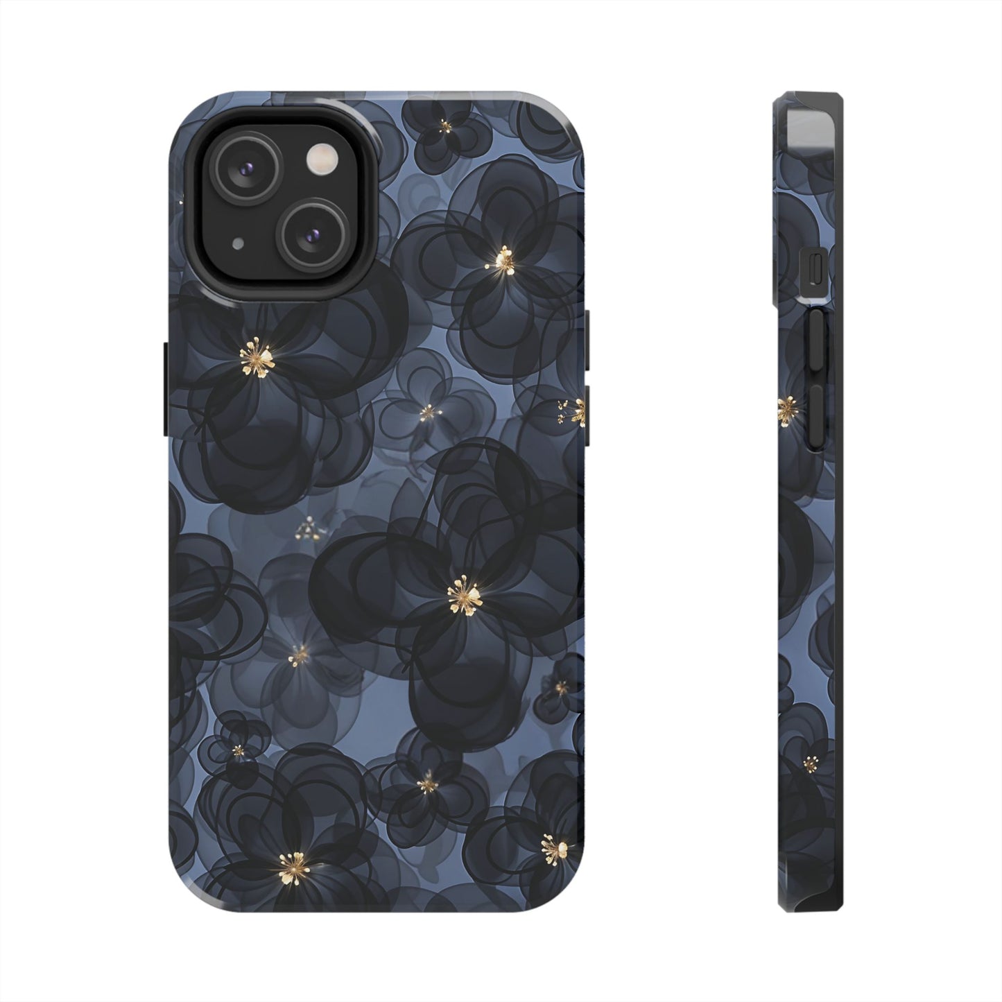 Petal Party | Coque iPhone à motif floral bleu