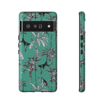 Monkey Business | Retro Tropical Palms Case