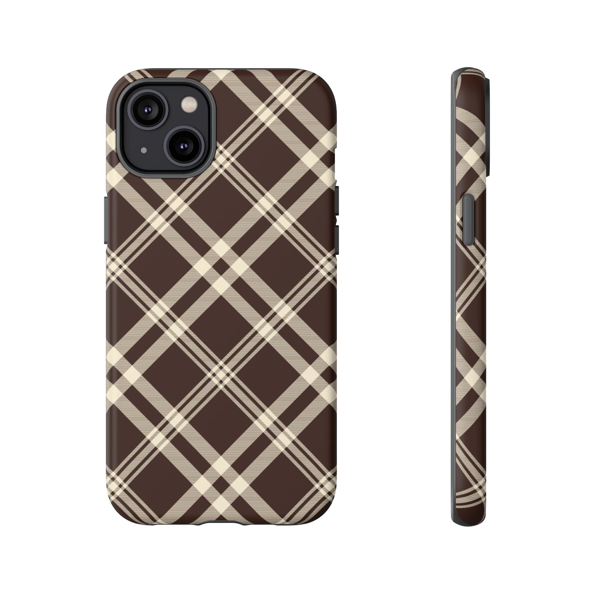 Mocha Plaid | iPhone Case
