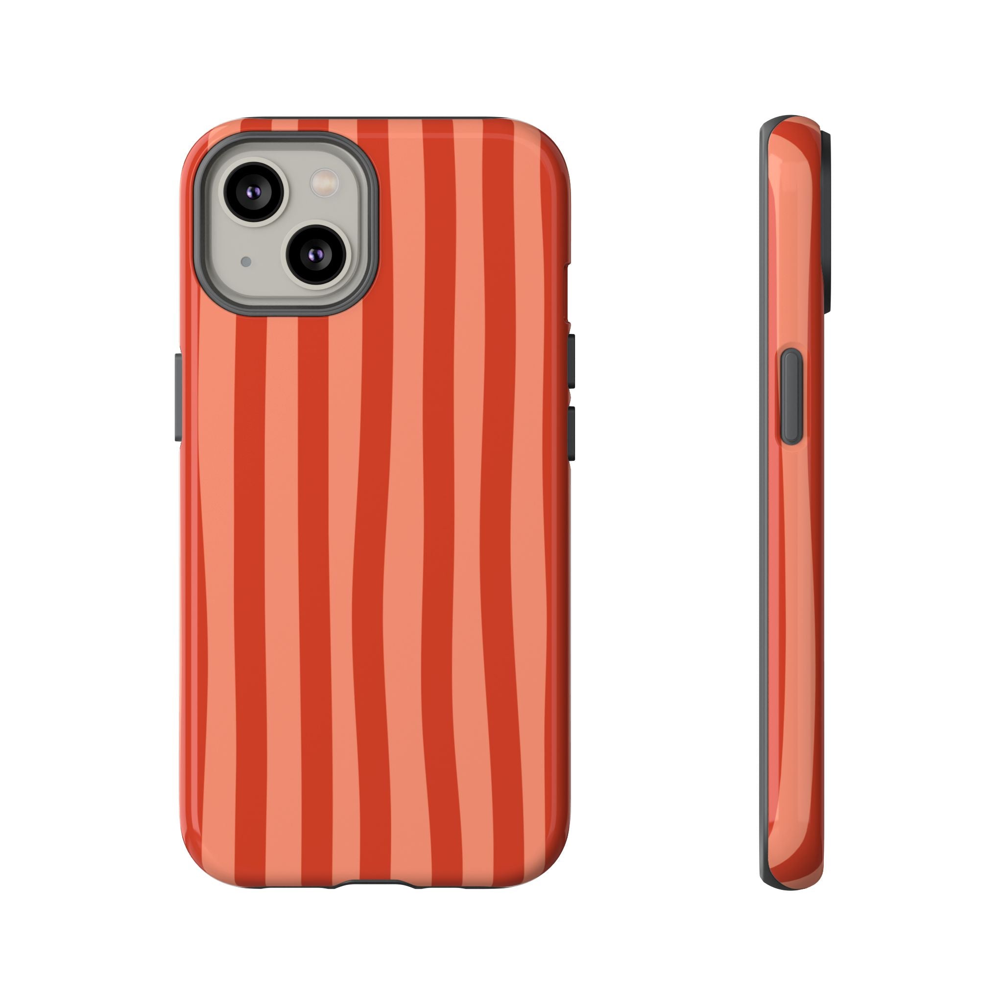 Orange Crush | Wavy Stripe iPhone Case