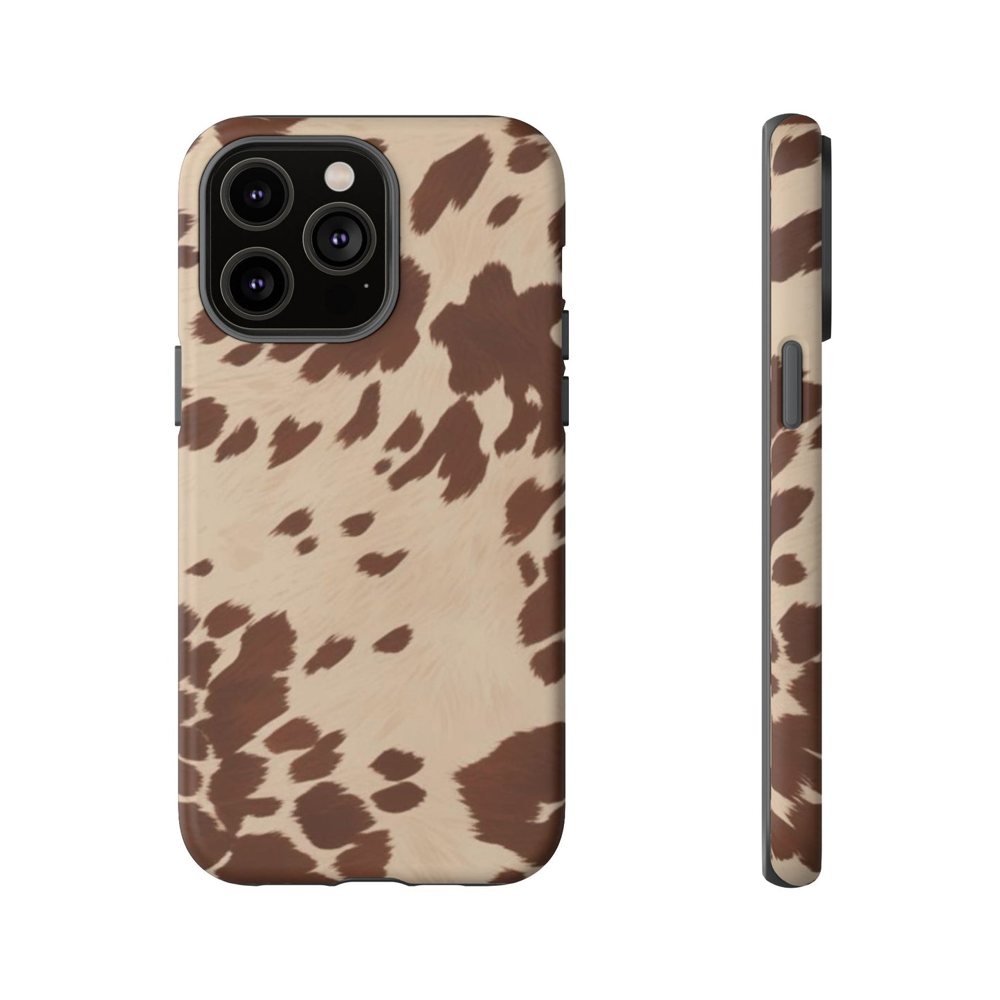 Rodeo Girl | Brown Cow Print Case