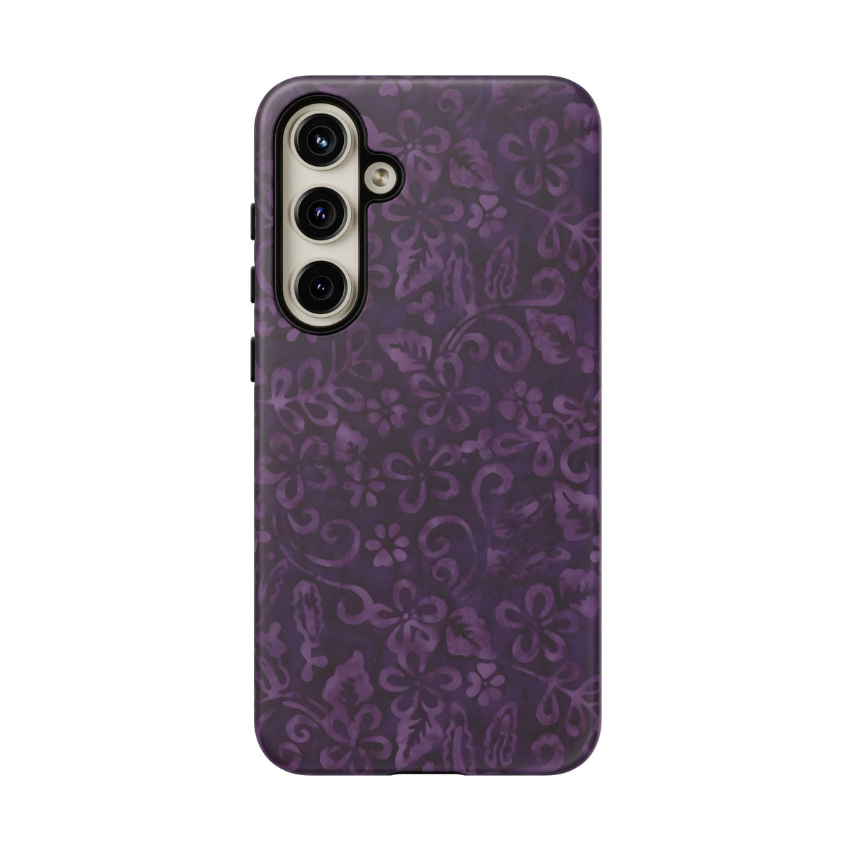 Dark Romance | Purple Batik Floral Galaxy Case