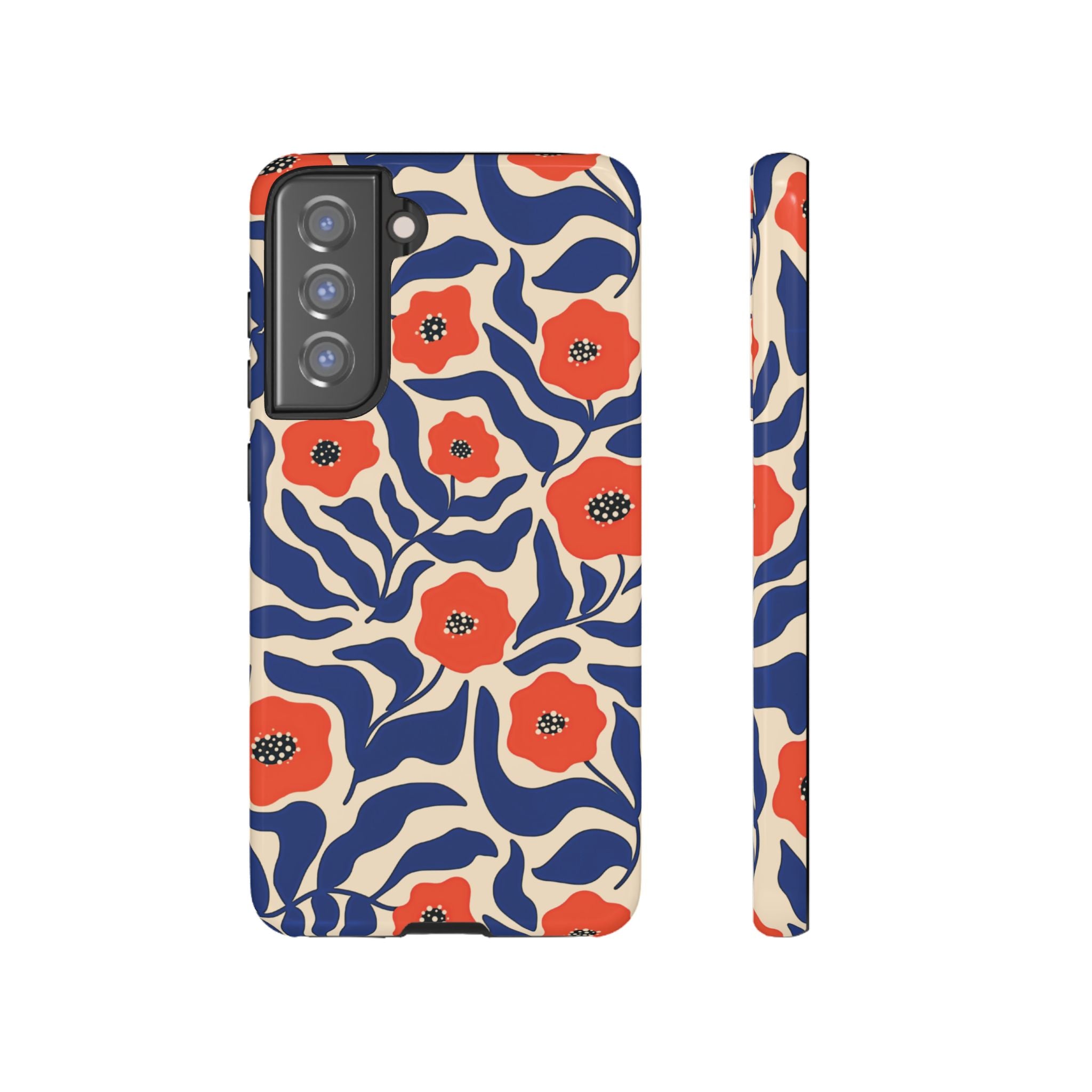 Indigo Poppy Phone Case