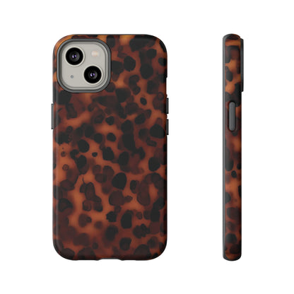 Shell Game | Dark Abstract Tortoise Print Case