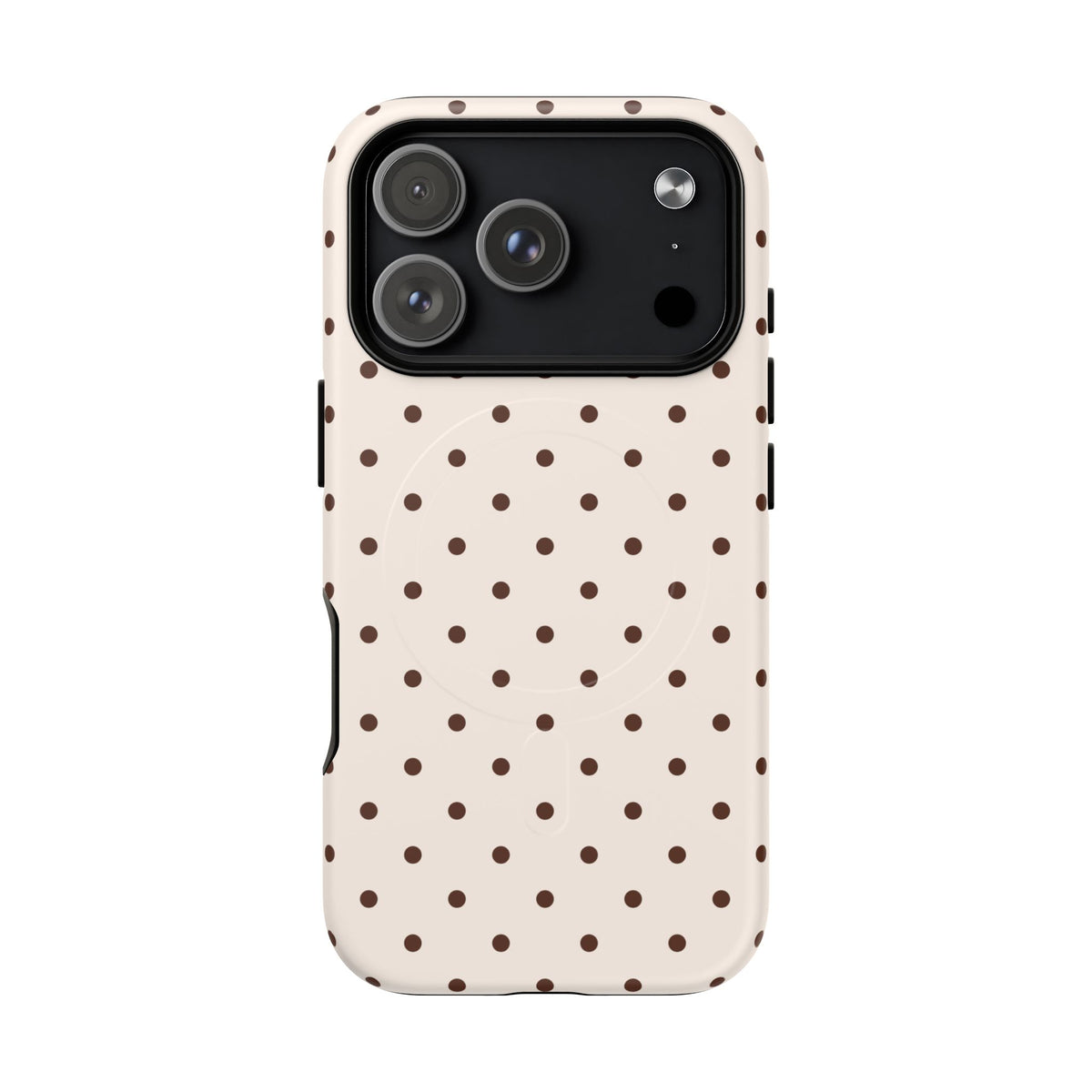Vanilla Bean | Brown Polka Dot MagSafe Case