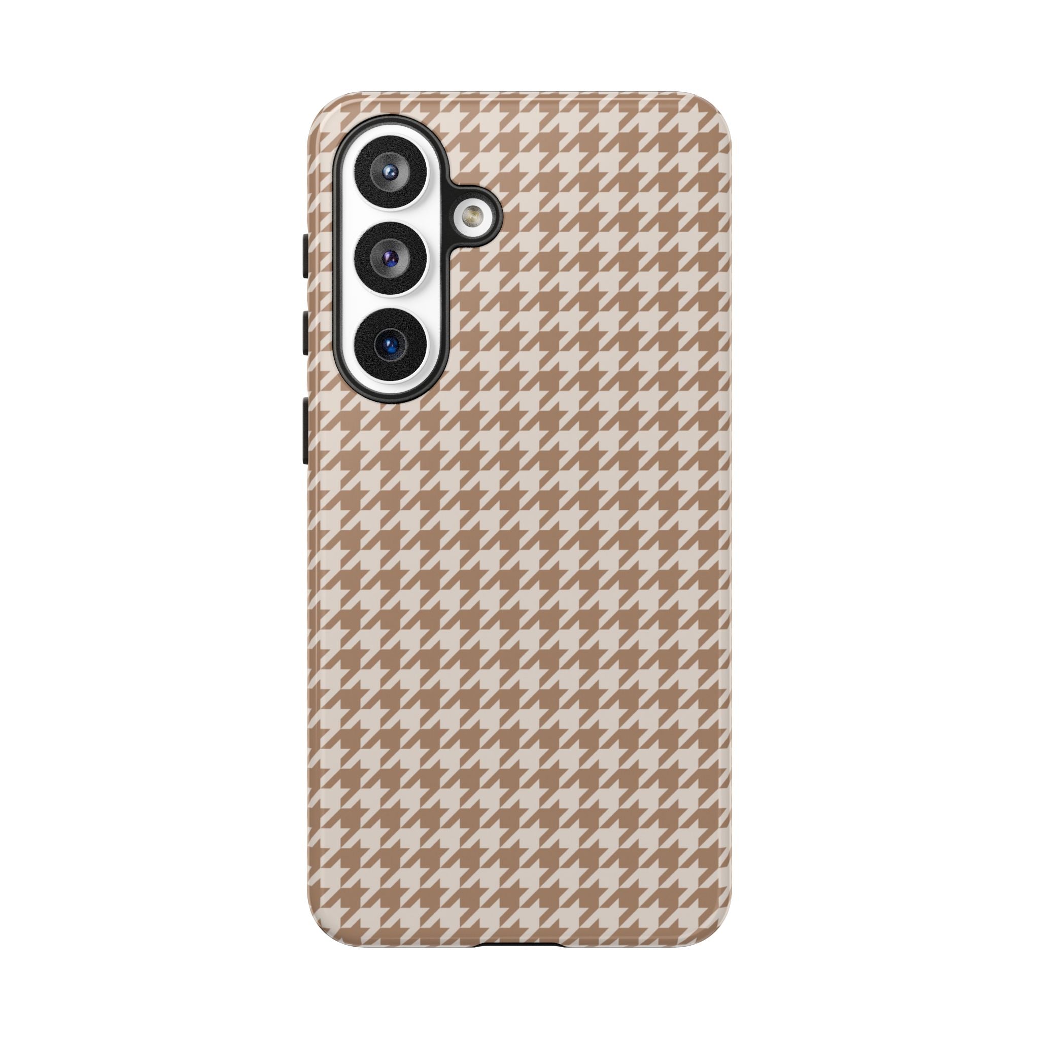 Checked In | Beige Gingham Galaxy Case