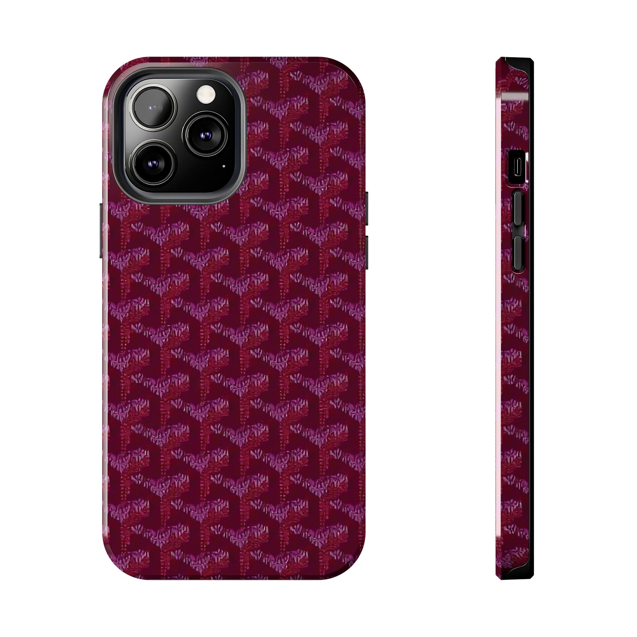 Designer Weave Purple iPhone Case