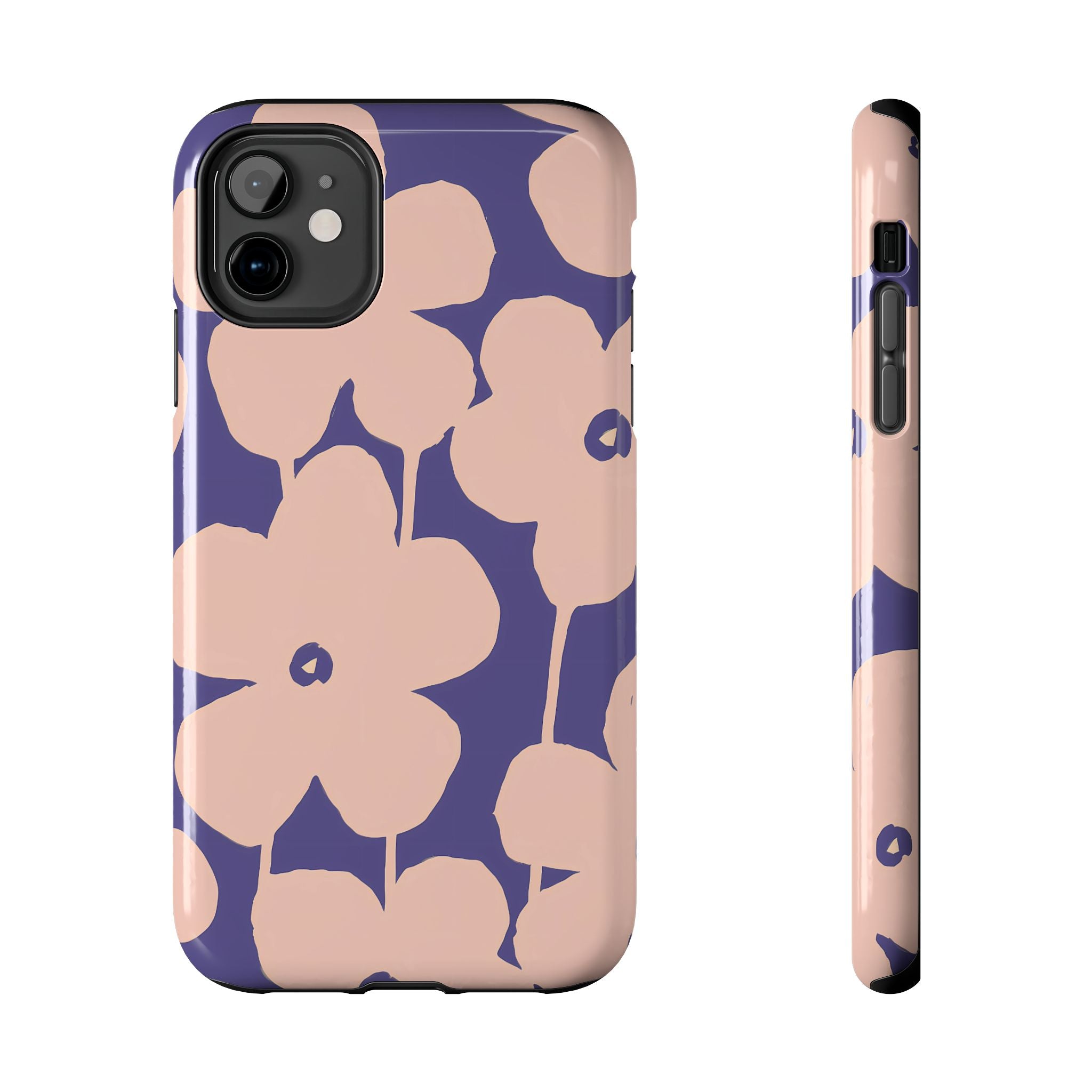Blooms | Funda para iPhone con estampado floral morado