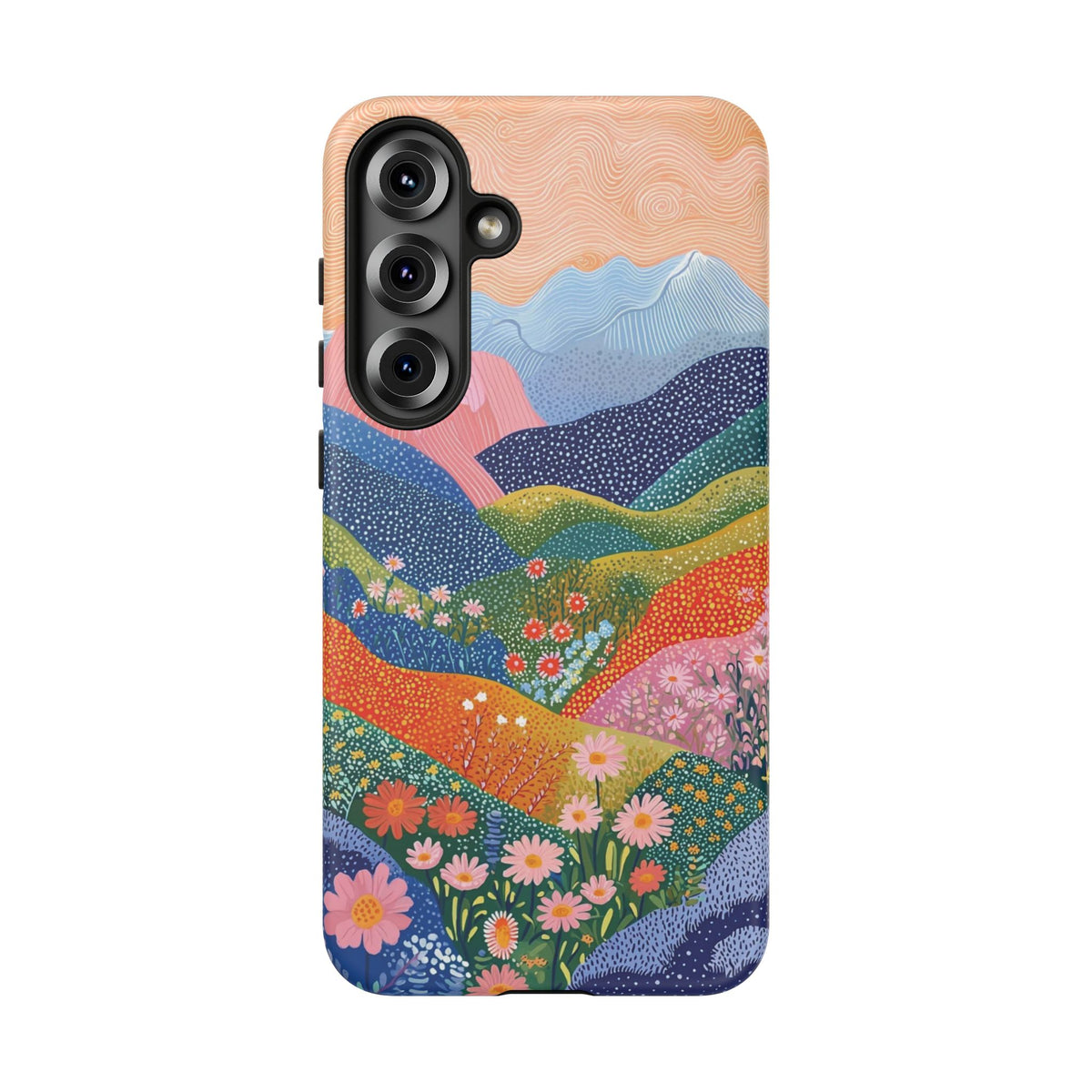 Scenic Route | Colorful Mountain Floral Galaxy Case