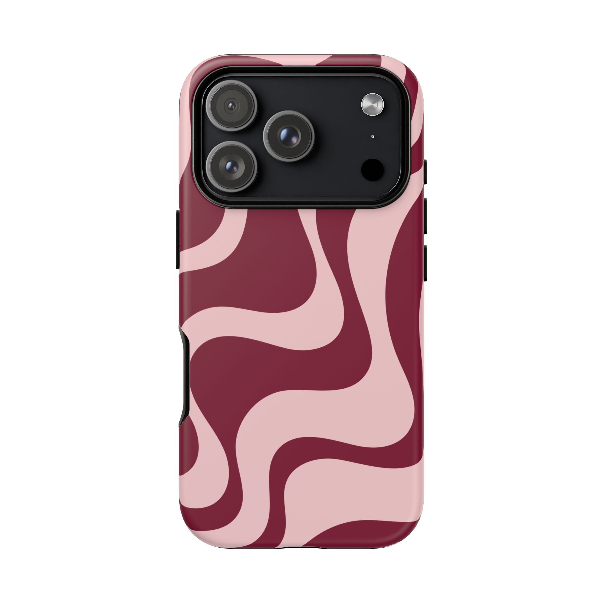 Burgundy Waves | iPhone Case