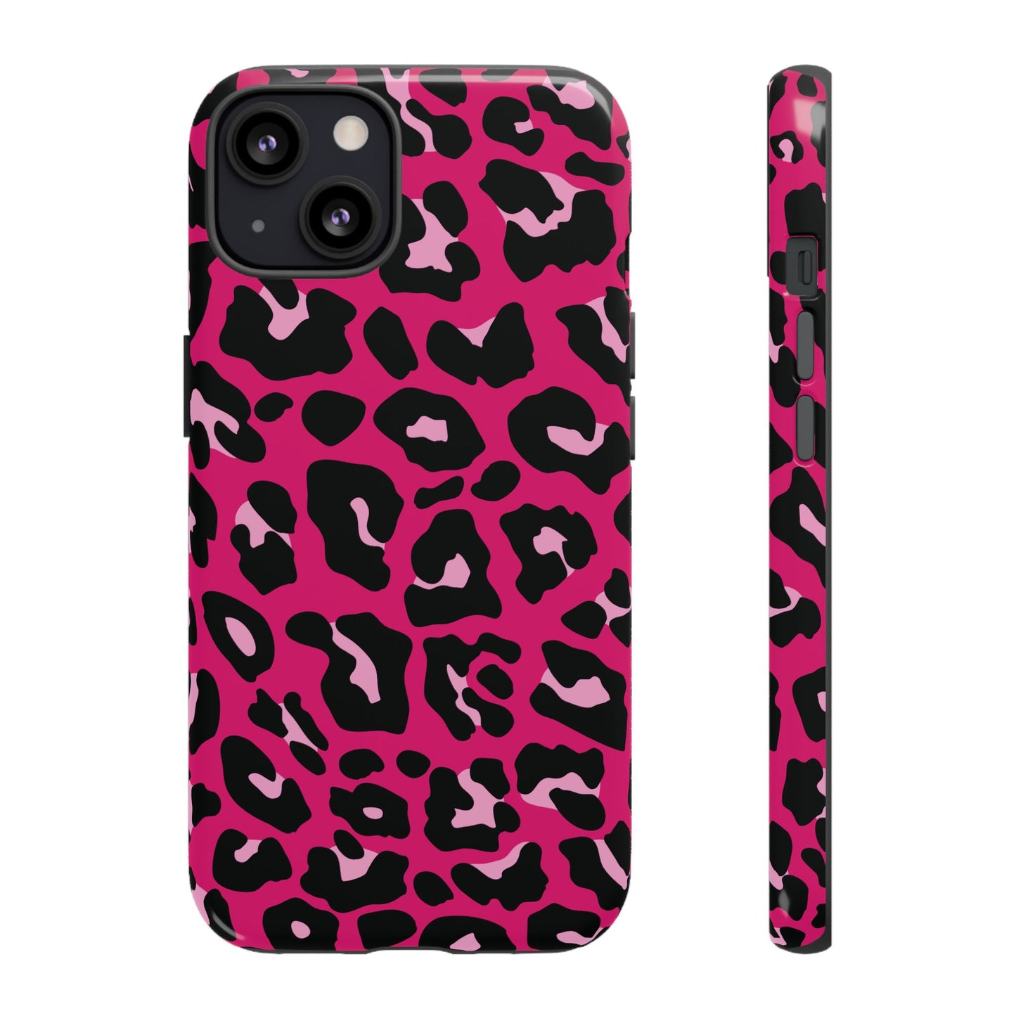 Fierce | Pink Leopard Print iPhone Case