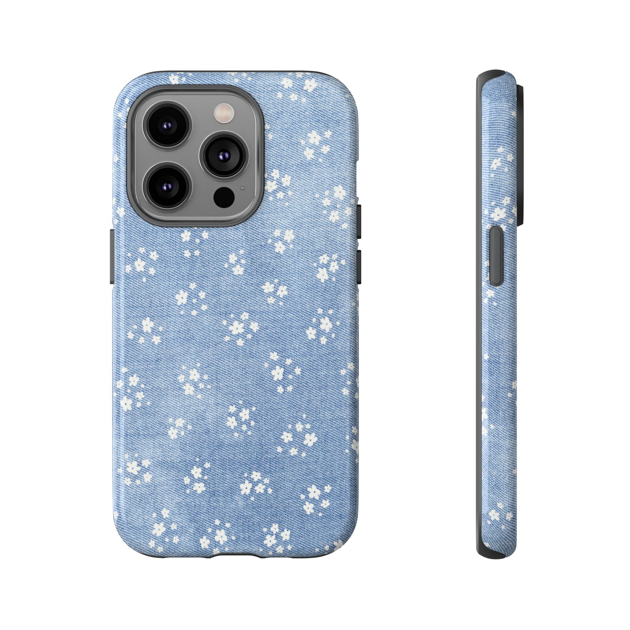 Denim Daisy Phone Case