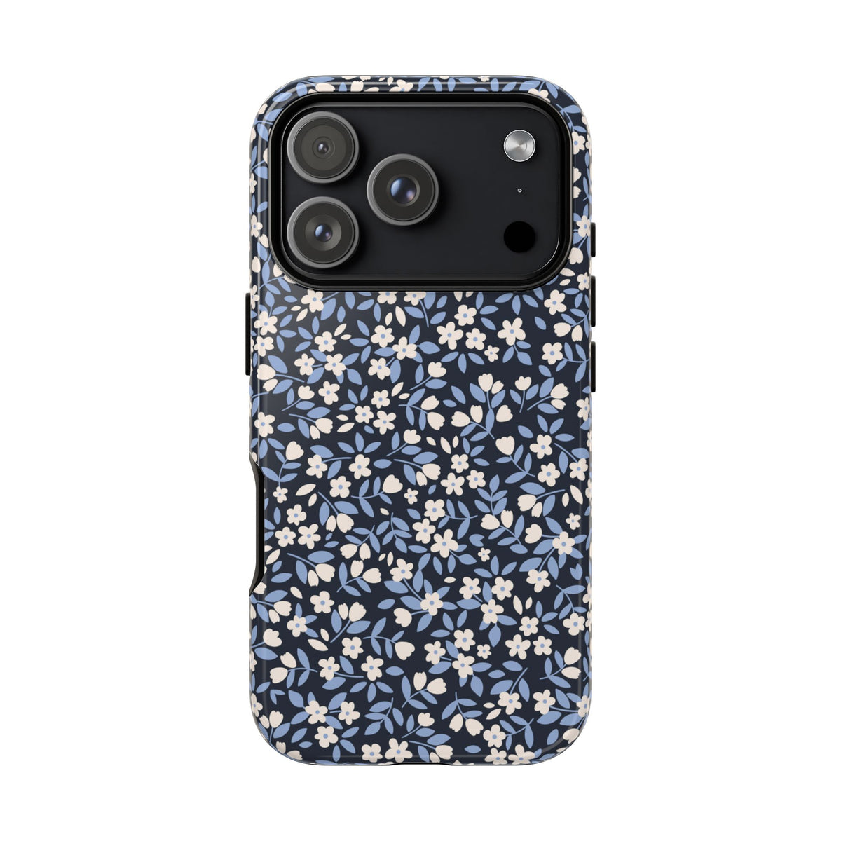 Ditsy Darling | Navy Blue Floral iPhone Case
