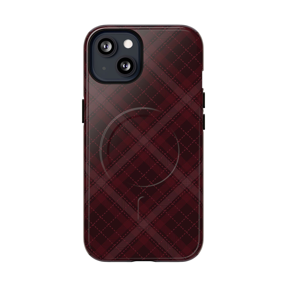 Trendsetter | Burgundy Plaid MagSafe Case