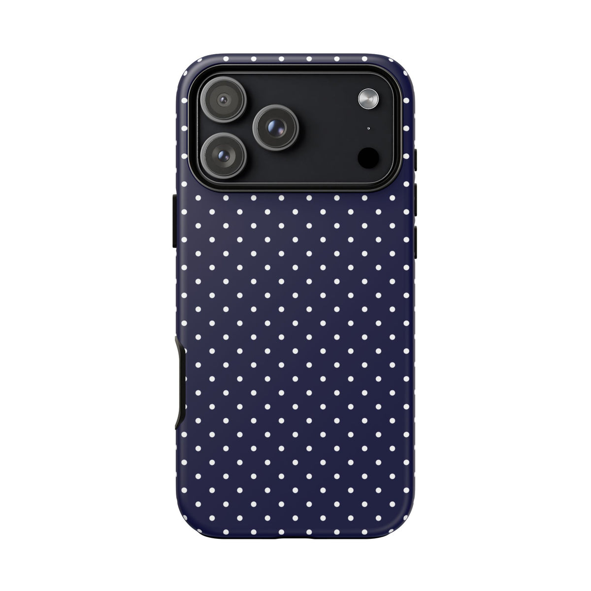 Dotty Chic | Navy Polka Dot iPhone Case