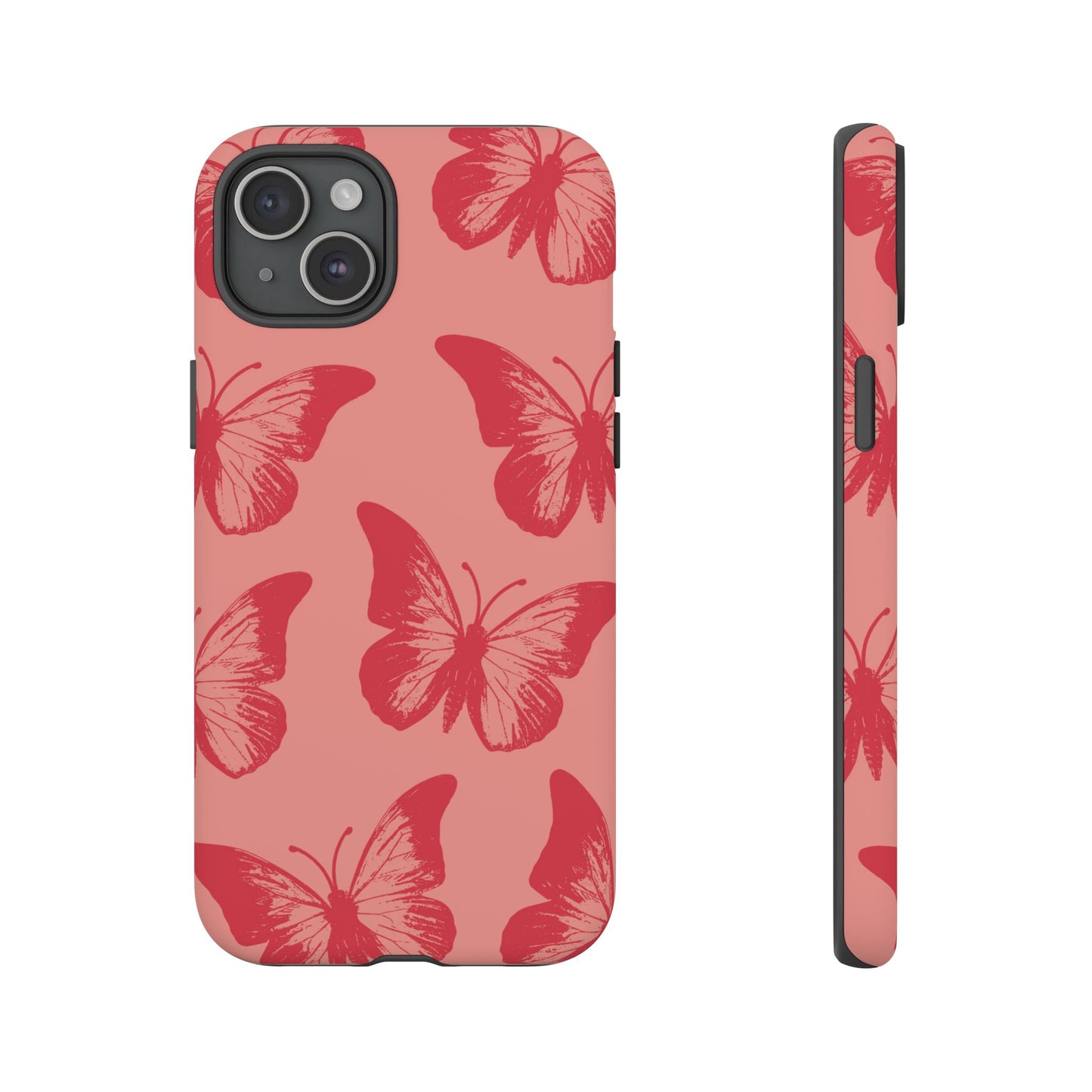 Social Butterfly | Peachy-Pink Butterfly Case