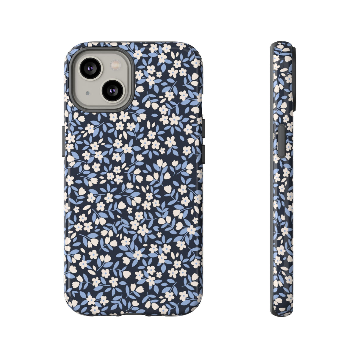 Ditsy Darling | Navy Blue Floral iPhone Case