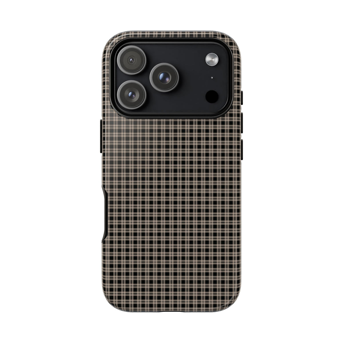 Boyfriend Flannel | Neutral Plaid iPhone Case