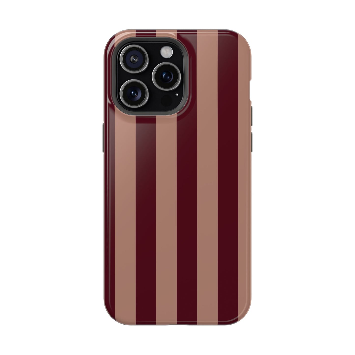 Tribeca | Burgundy Striped iPhone Case